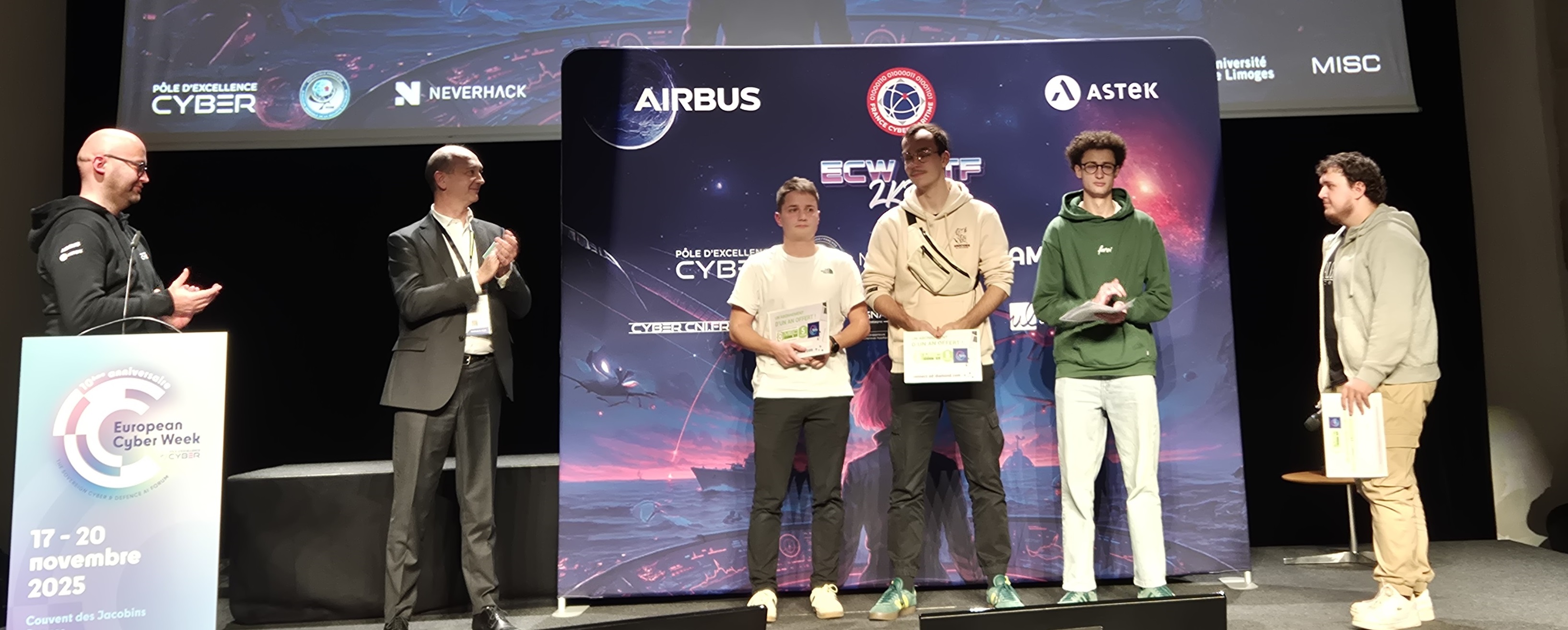 Encore une victoire au CTF de l'European Cyber Week